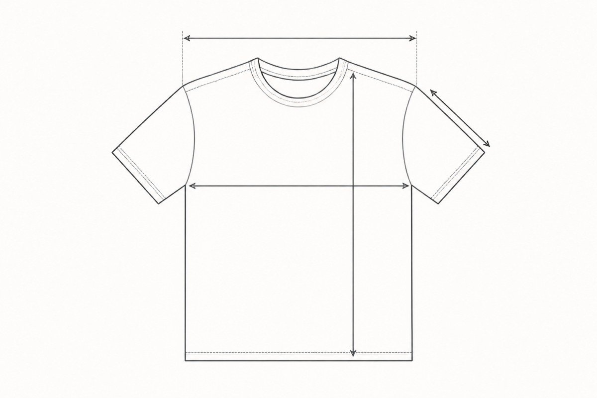 Measurement guide for 2XL, 3XL and 4XL shirts